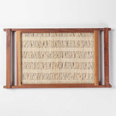 Sheesham Wood & Woven Cotton Tray - Eyaas